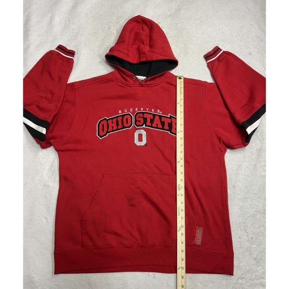 Vintage Lee Sport Ohio State Buckeyes Red Hoodie Sweatshirt Men’s Size Medium - Picture 6 of 8